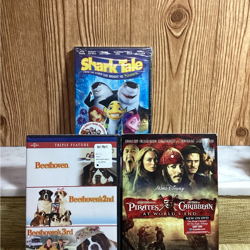 Shark Tale and Triple Feature Beethoven & Pirates of the Caribbean DVD Sets